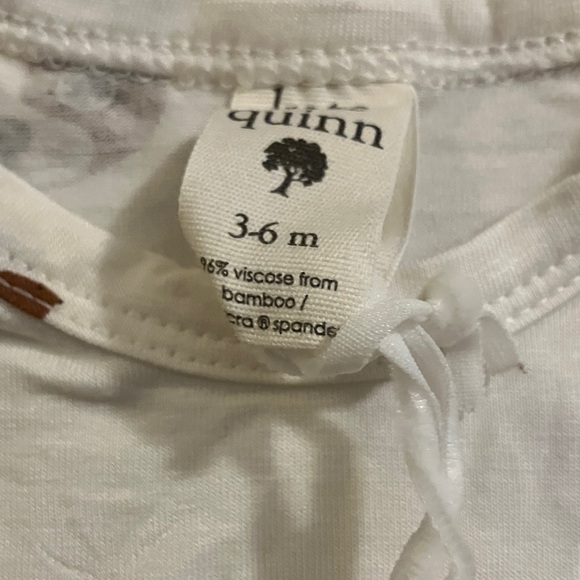 Kate Quinn Cream Footie with Brown Dog Pattern - Picture 3 of 6